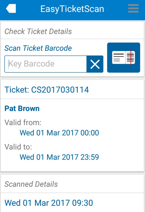 Check Ticket Details