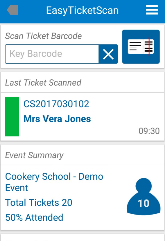 Ticket Scanning